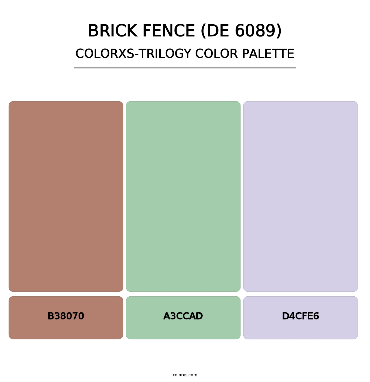 Brick Fence (DE 6089) - Colorxs Trilogy Palette