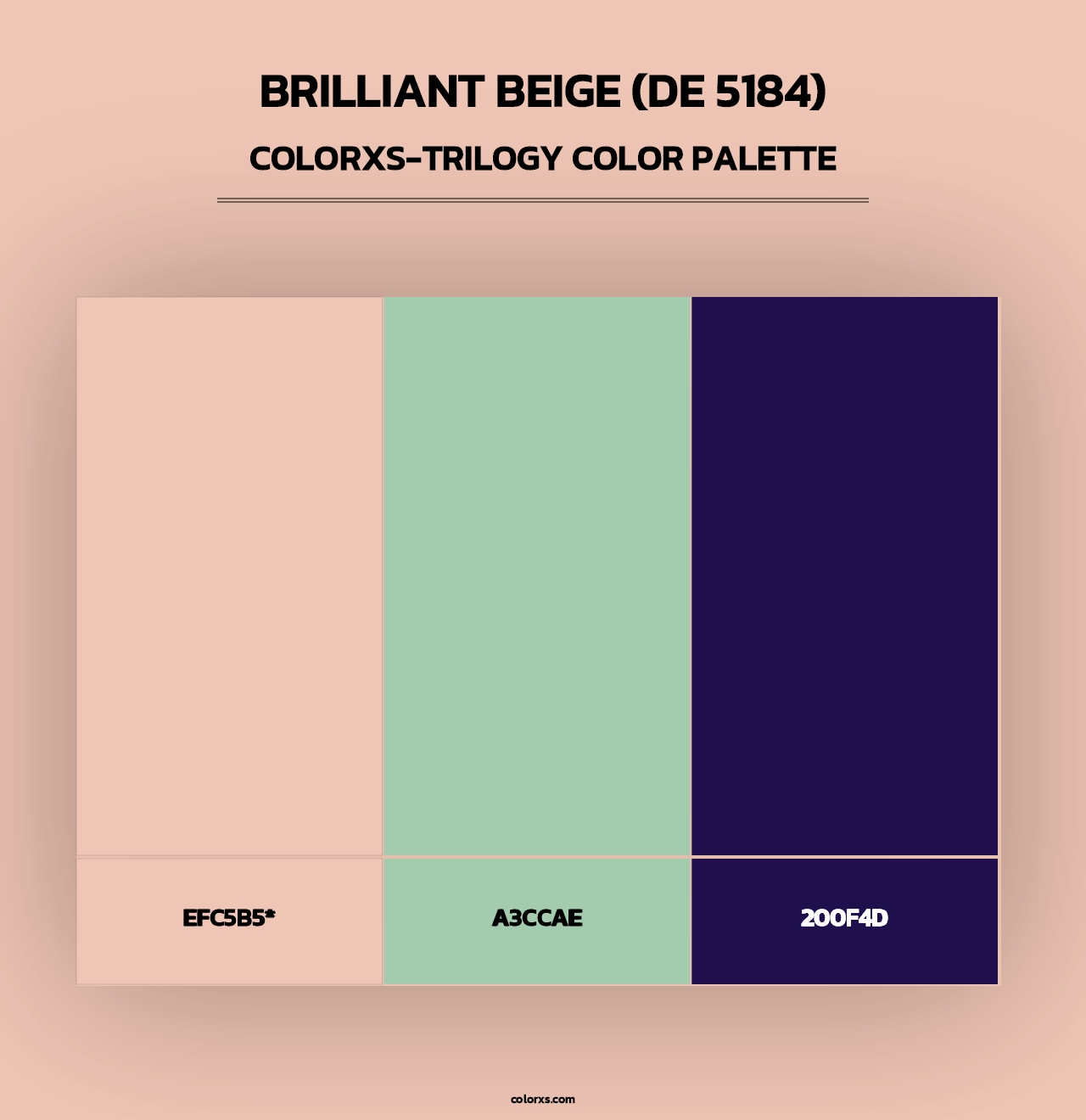 Brilliant Beige (DE 5184) - Colorxs Trilogy Palette