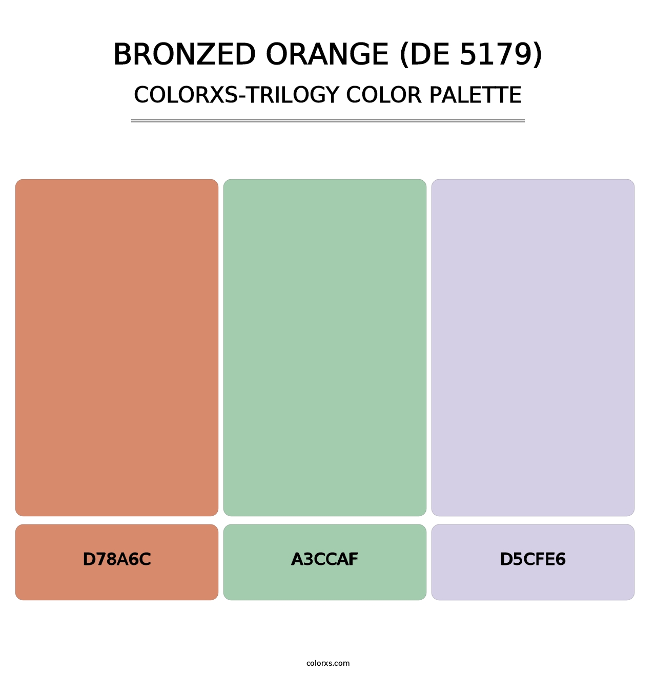 Bronzed Orange (DE 5179) - Colorxs Trilogy Palette