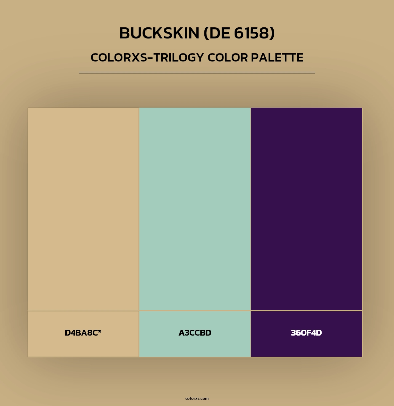 Buckskin (DE 6158) - Colorxs Trilogy Palette
