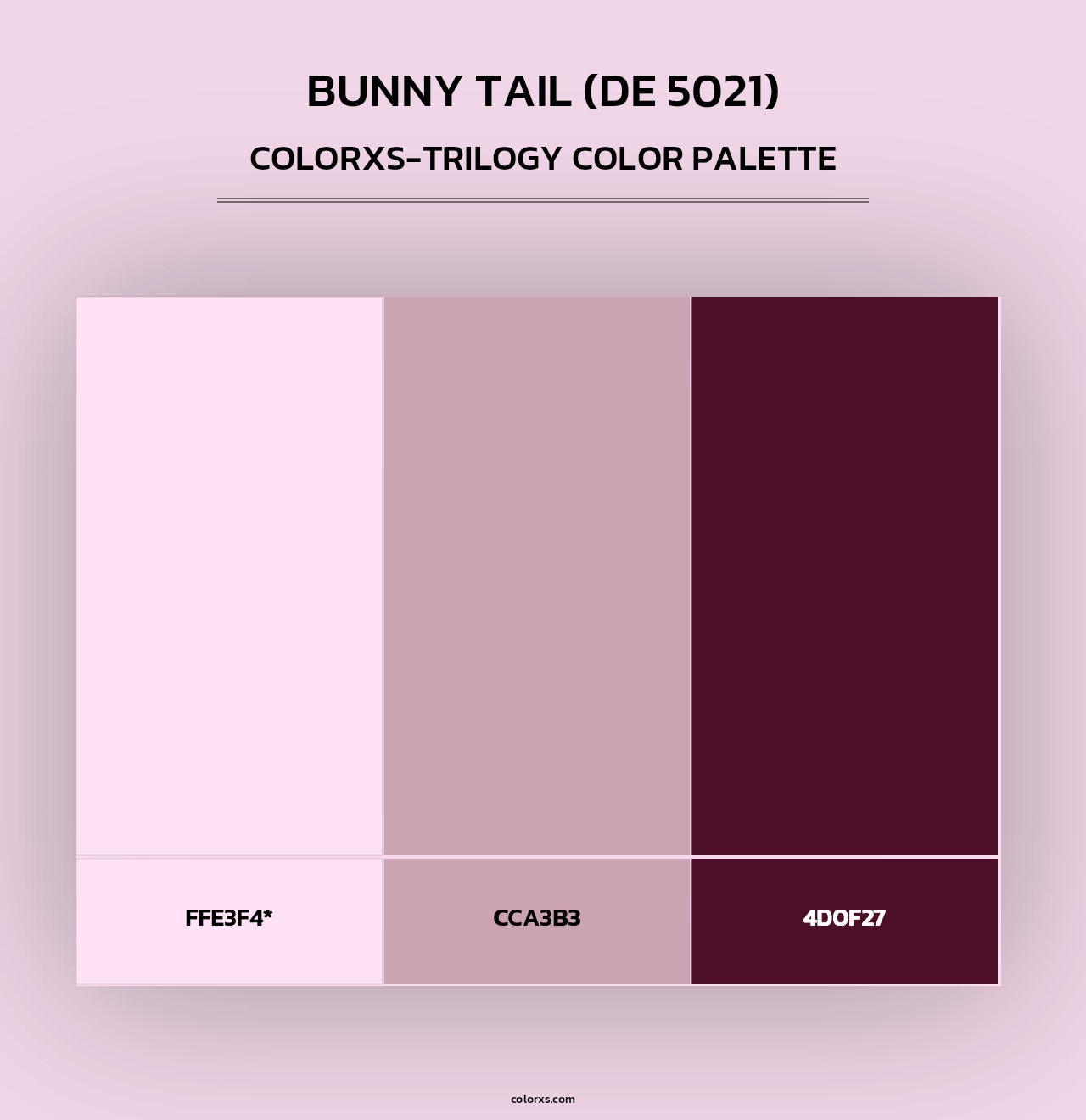 Bunny Tail (DE 5021) - Colorxs Trilogy Palette