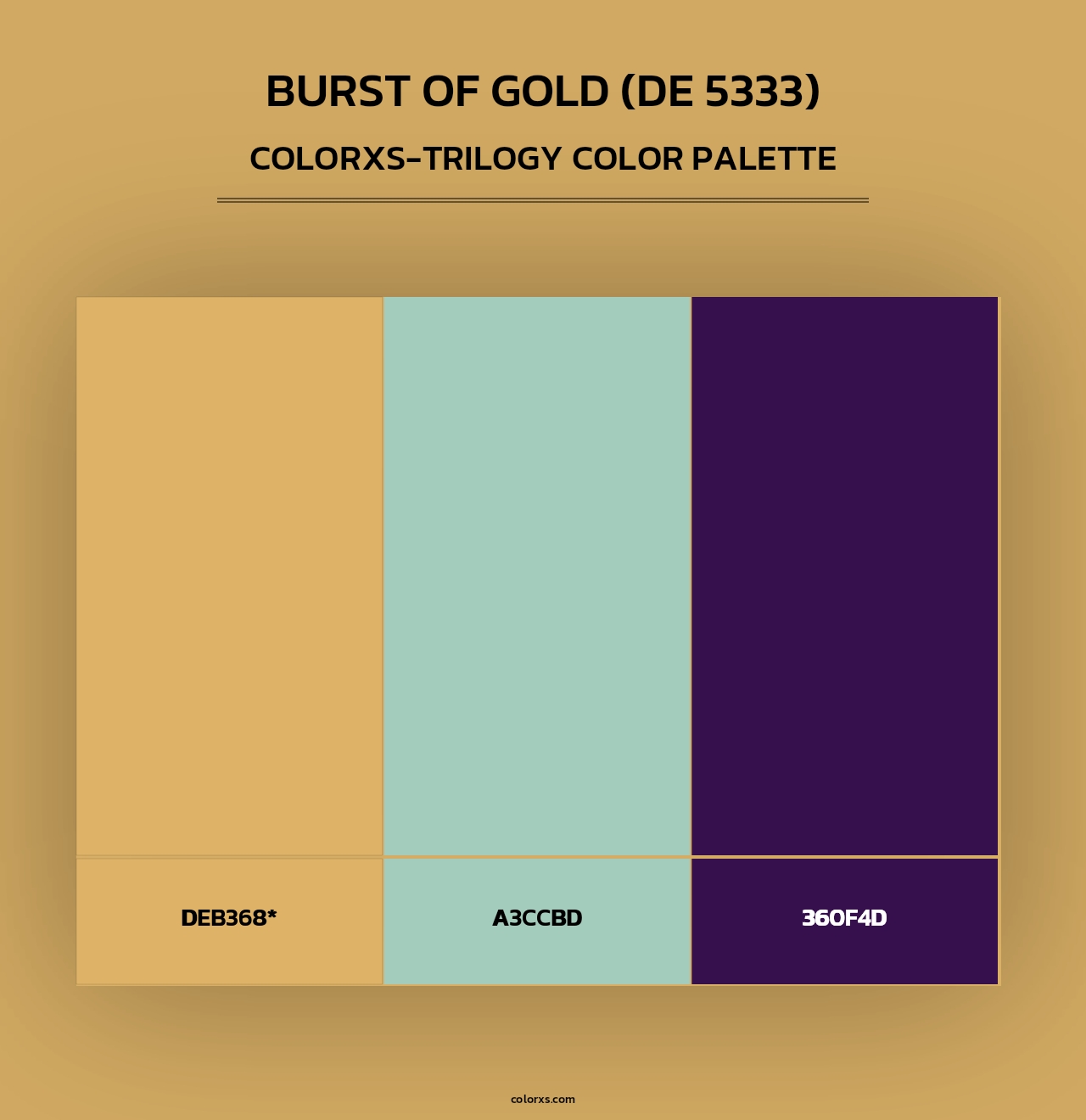 Burst of Gold (DE 5333) - Colorxs Trilogy Palette