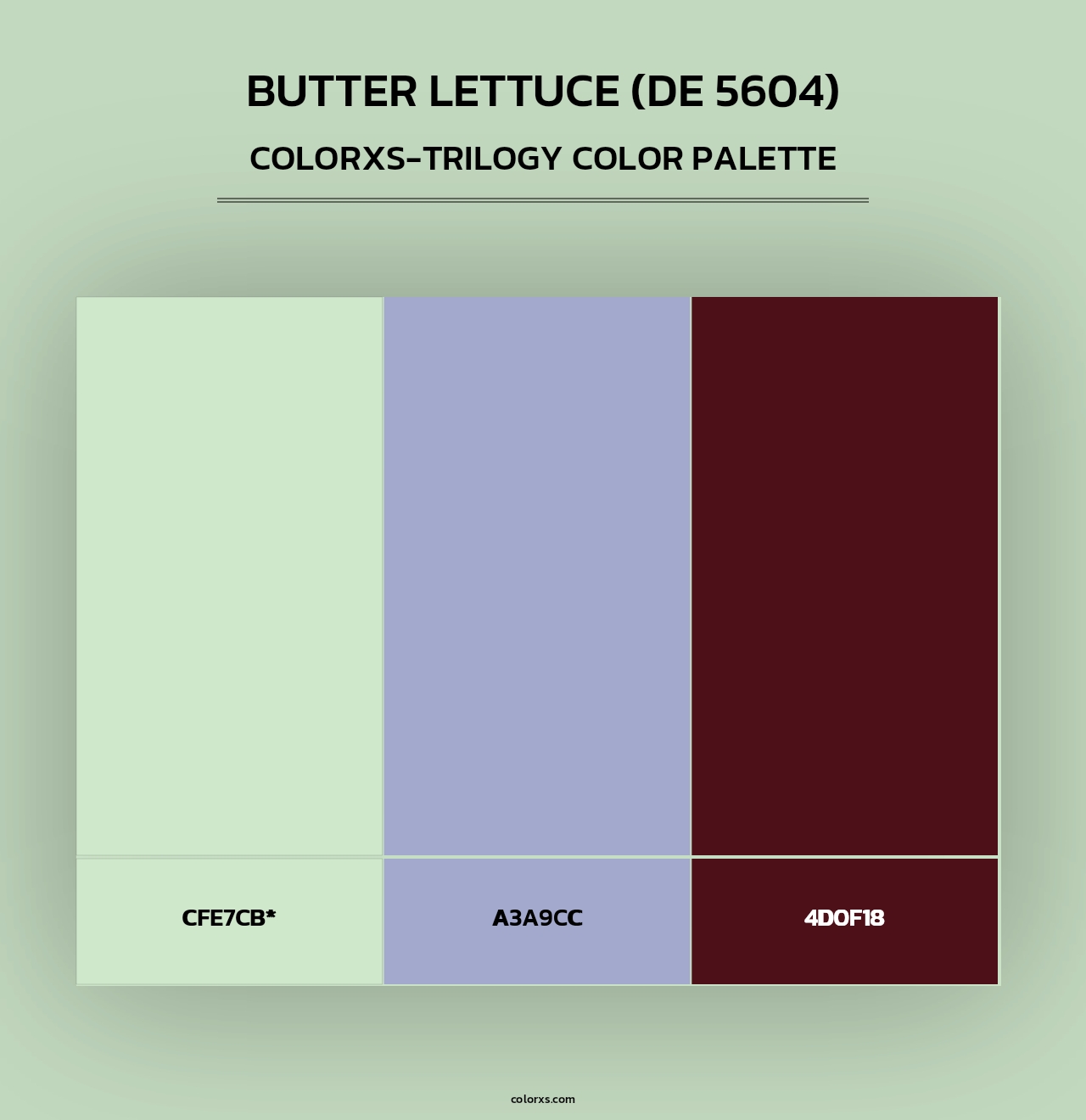 Butter Lettuce (DE 5604) - Colorxs Trilogy Palette