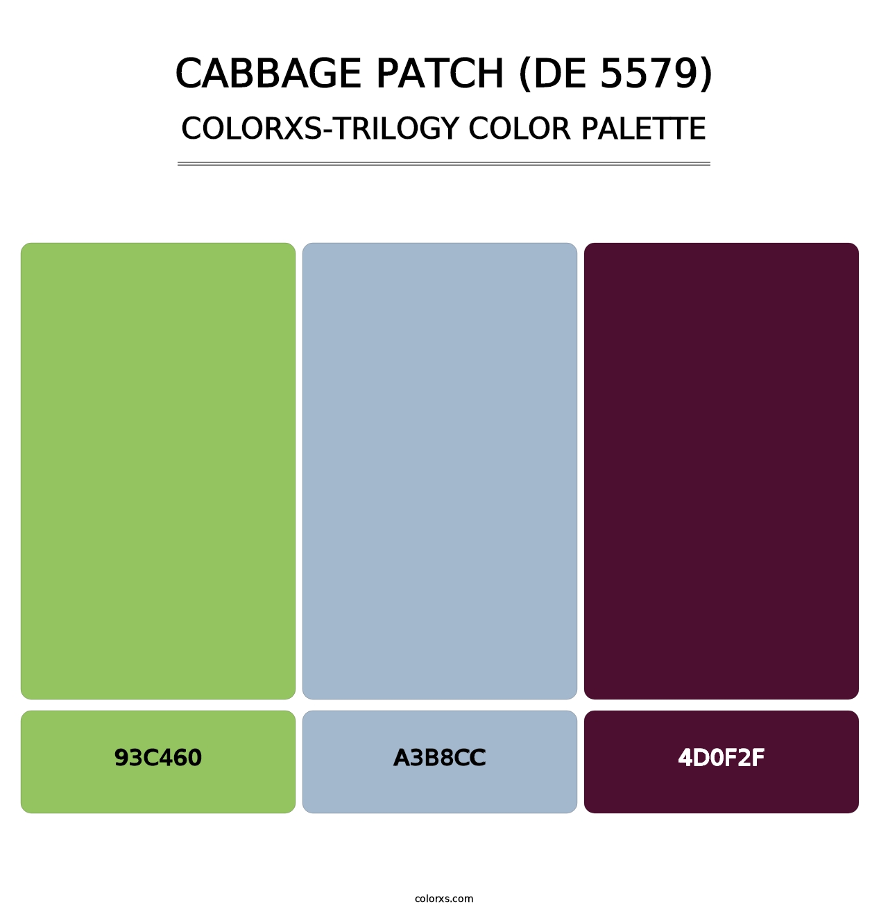 Cabbage Patch (DE 5579) - Colorxs Trilogy Palette
