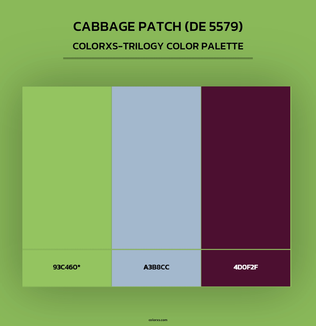Cabbage Patch (DE 5579) - Colorxs Trilogy Palette