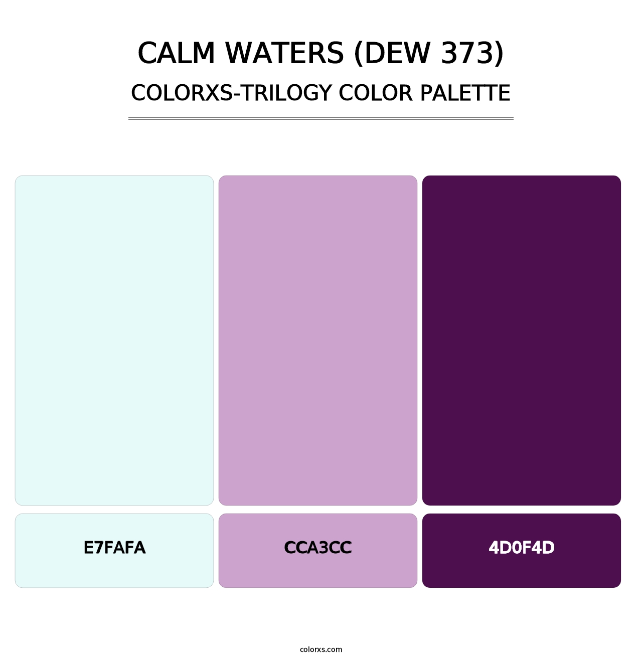 Calm Waters (DEW 373) - Colorxs Trilogy Palette