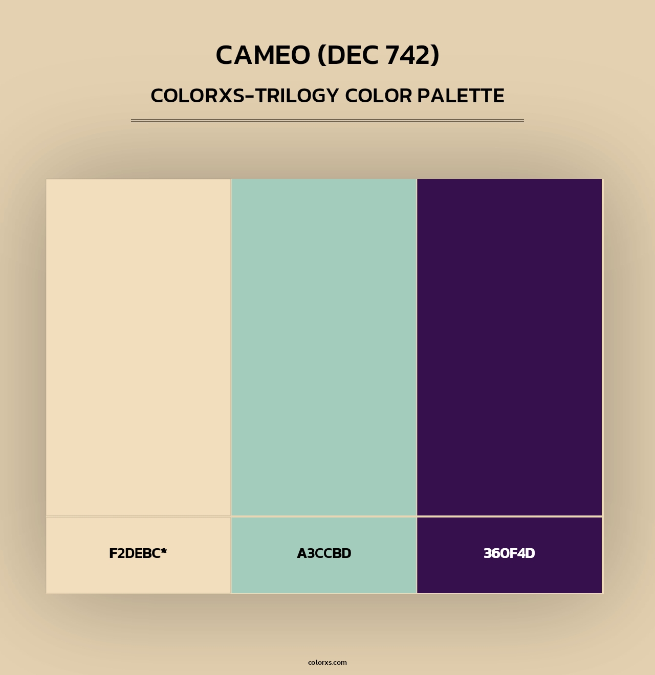 Cameo (DEC 742) - Colorxs Trilogy Palette