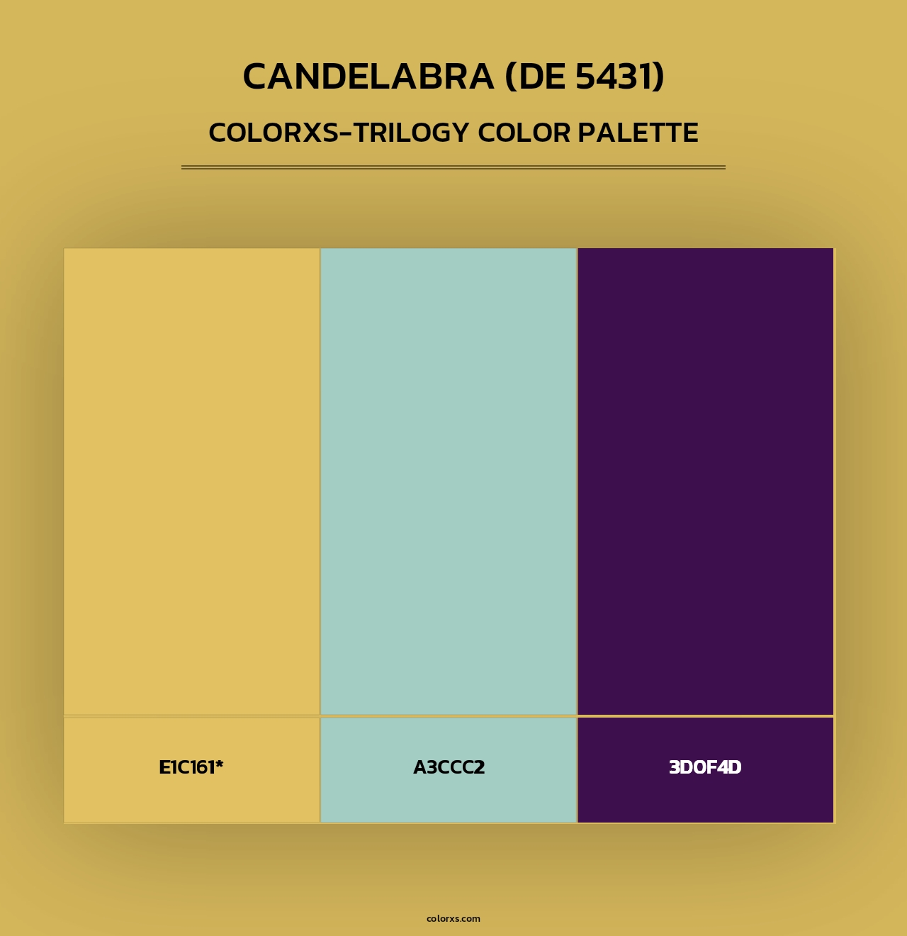 Candelabra (DE 5431) - Colorxs Trilogy Palette