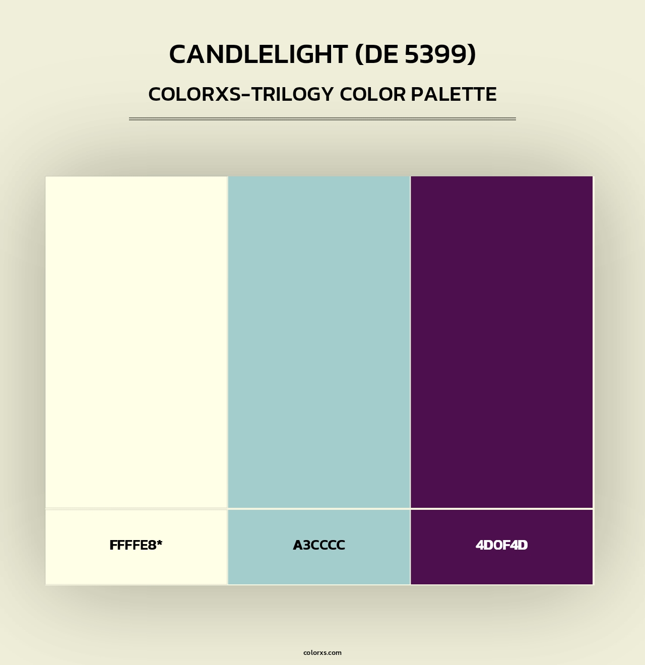 Candlelight (DE 5399) - Colorxs Trilogy Palette