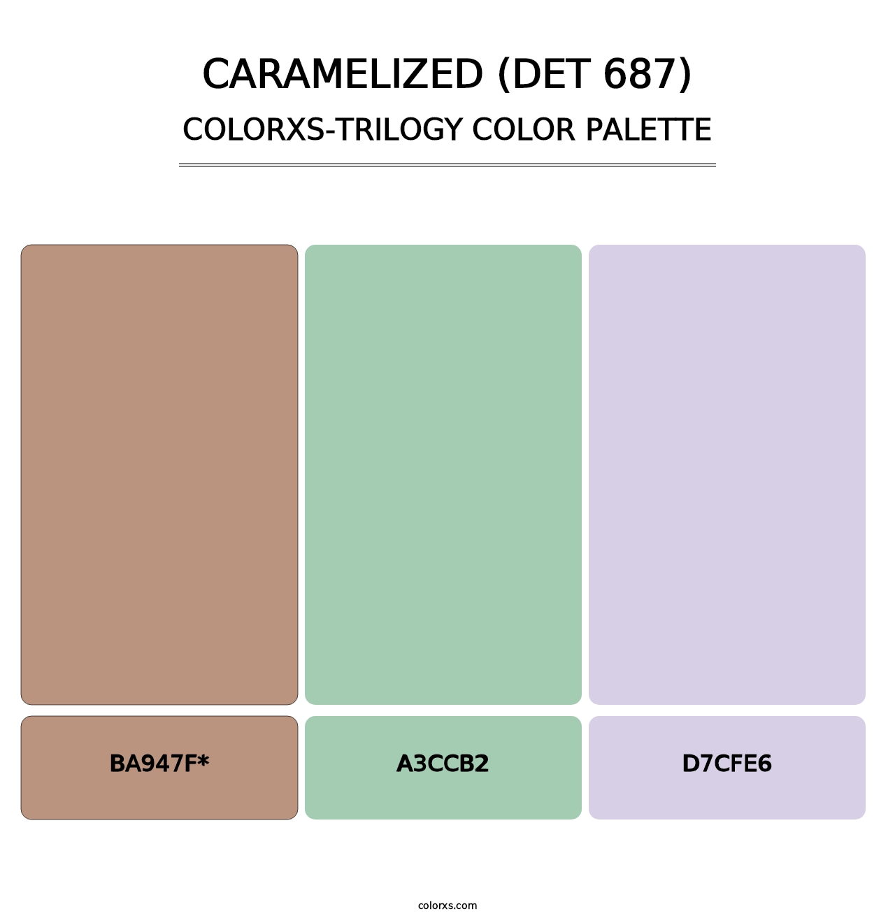 Caramelized (DET 687) - Colorxs Trilogy Palette