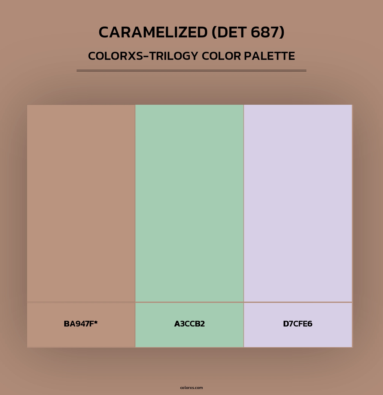 Caramelized (DET 687) - Colorxs Trilogy Palette