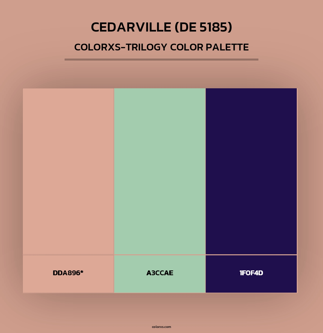 Cedarville (DE 5185) - Colorxs Trilogy Palette