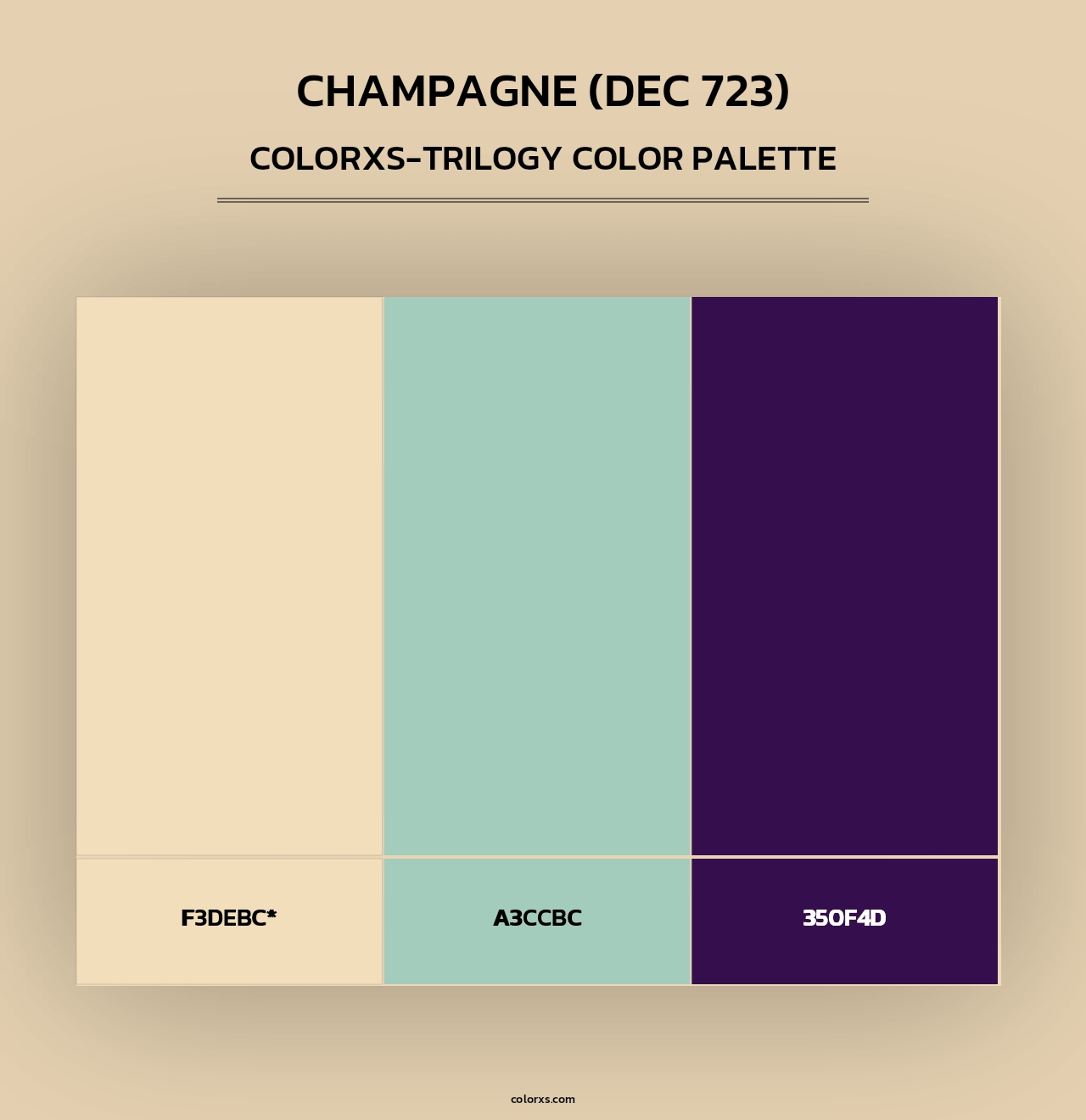 Champagne (DEC 723) - Colorxs Trilogy Palette