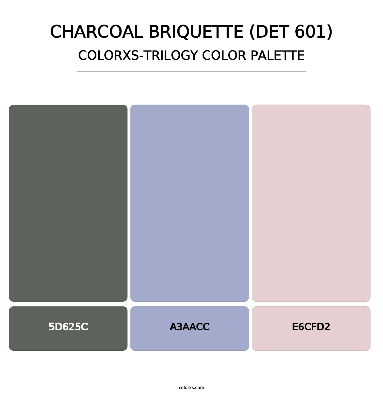 Charcoal Briquette (DET 601) - Colorxs Trilogy Palette