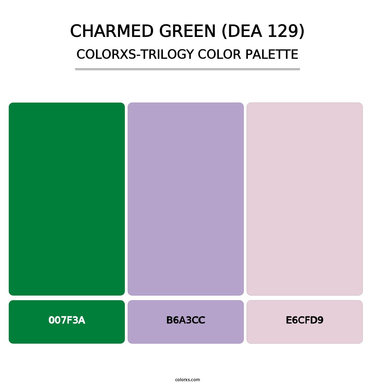 Charmed Green (DEA 129) - Colorxs Trilogy Palette