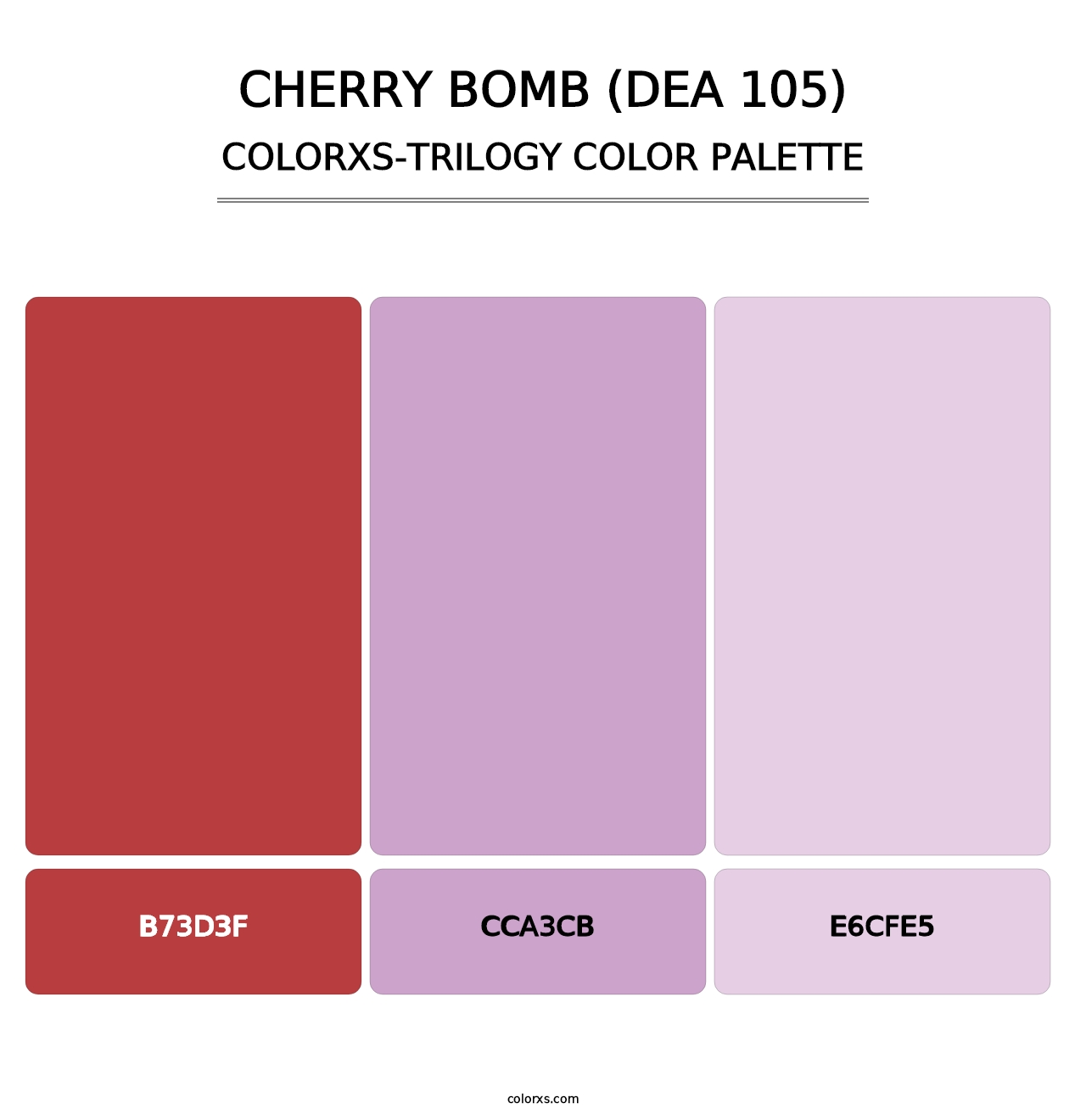 Cherry Bomb (DEA 105) - Colorxs Trilogy Palette
