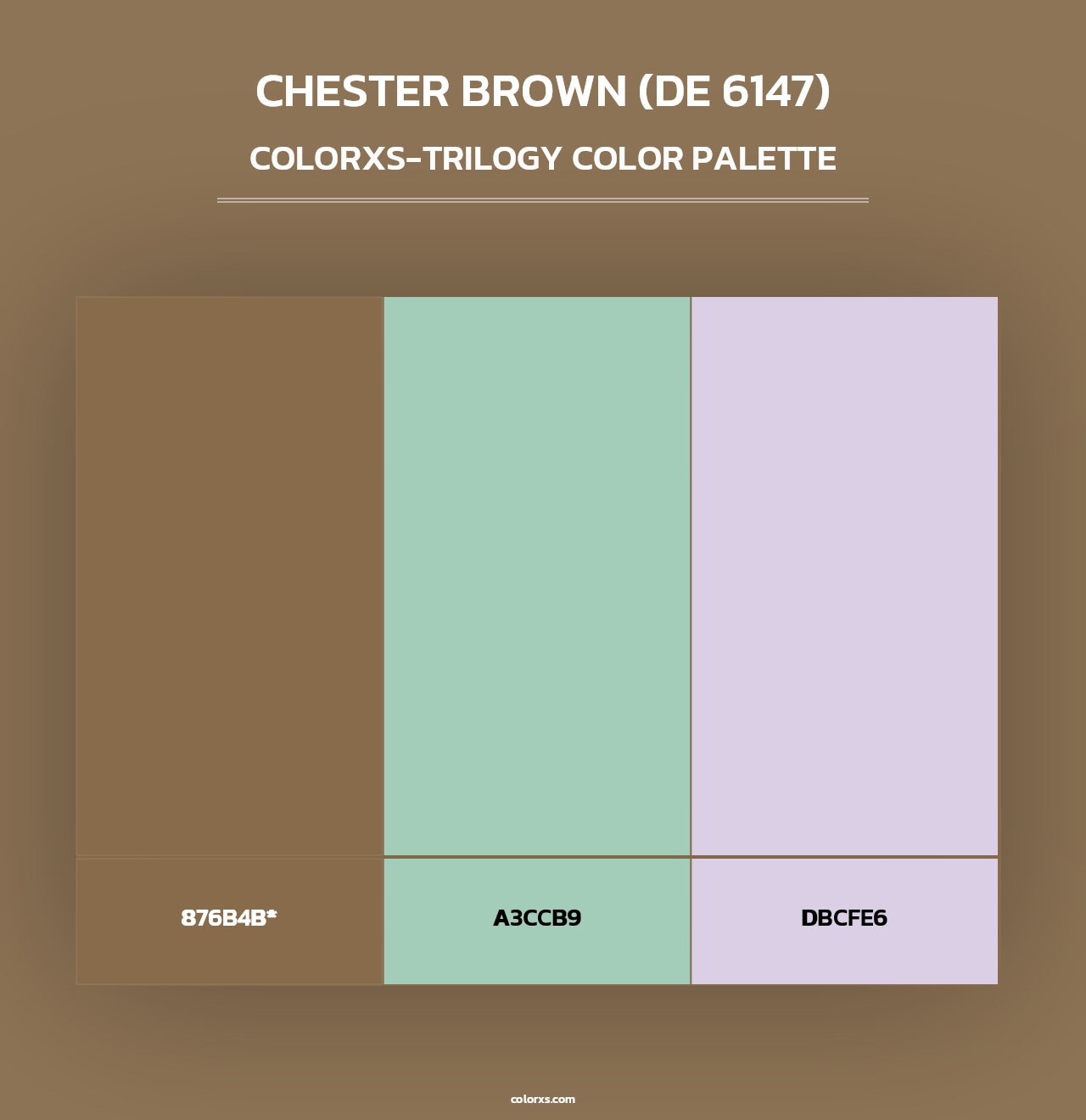 Chester Brown (DE 6147) - Colorxs Trilogy Palette