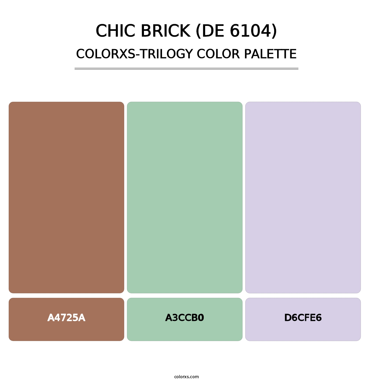 Chic Brick (DE 6104) - Colorxs Trilogy Palette