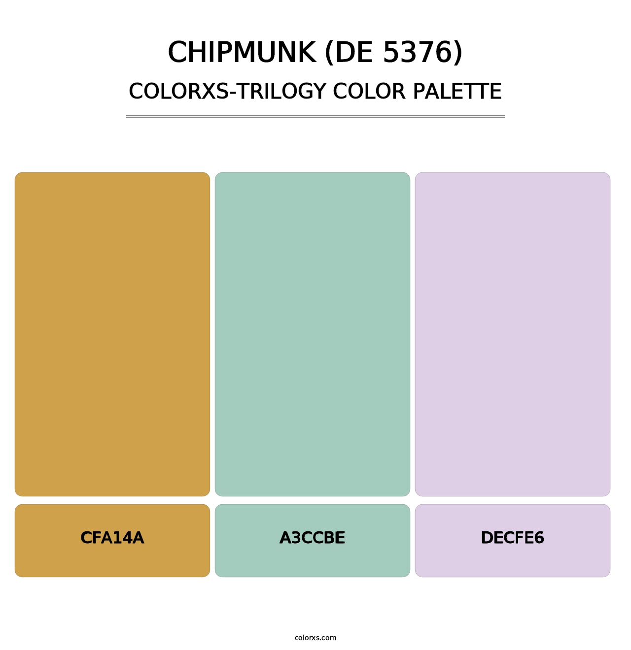 Chipmunk (DE 5376) - Colorxs Trilogy Palette