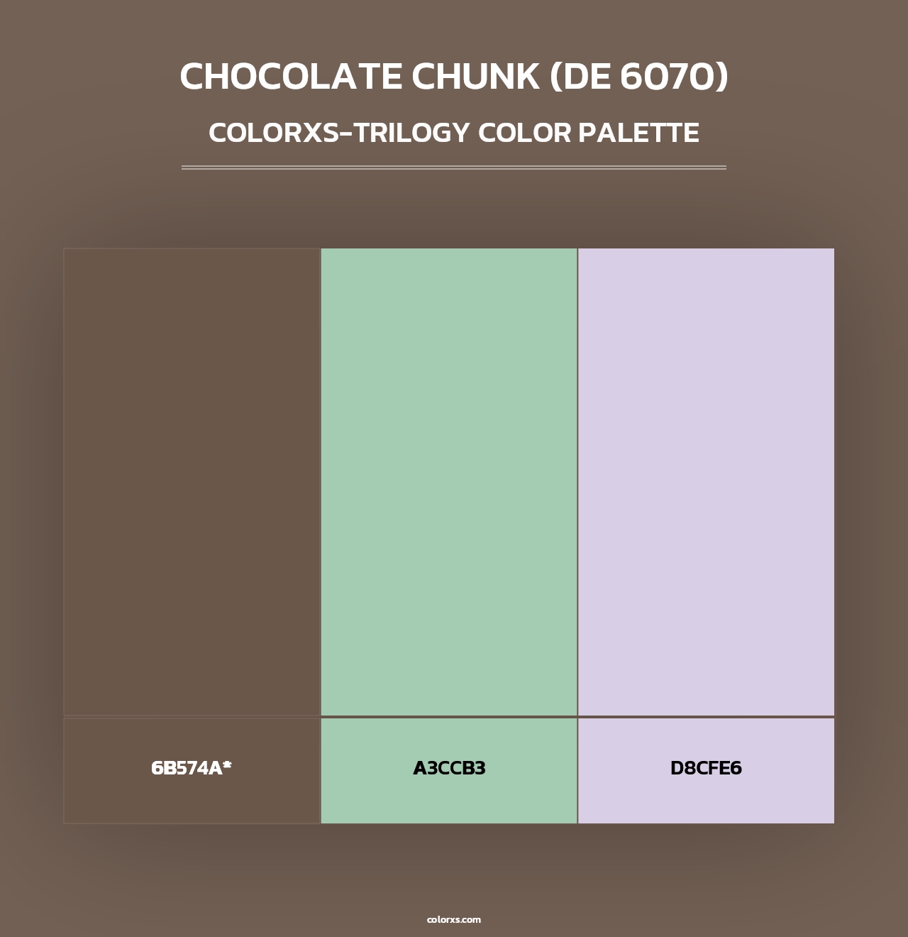Chocolate Chunk (DE 6070) - Colorxs Trilogy Palette