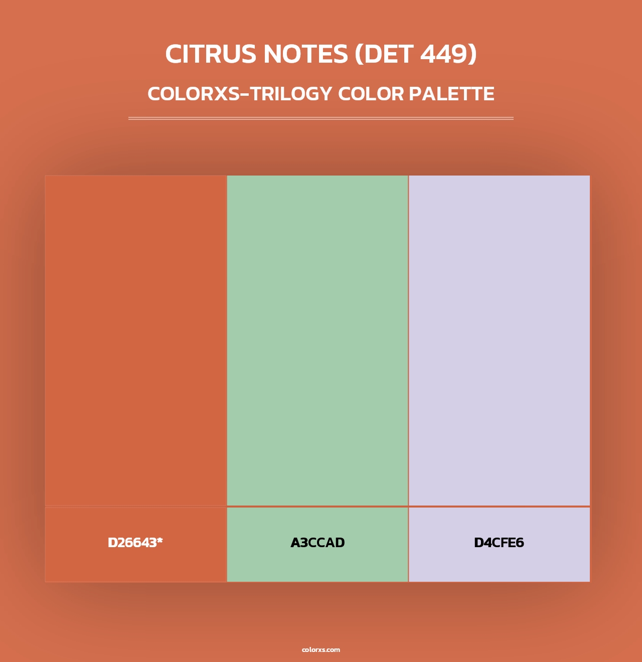 Citrus Notes (DET 449) - Colorxs Trilogy Palette