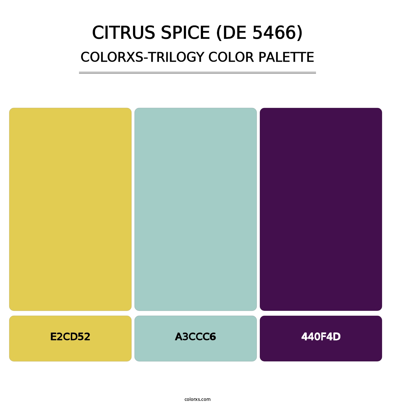 Citrus Spice (DE 5466) - Colorxs Trilogy Palette