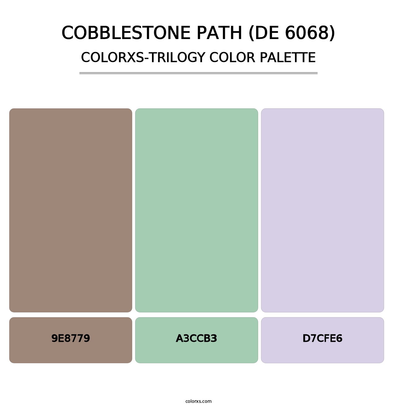 Cobblestone Path (DE 6068) - Colorxs Trilogy Palette