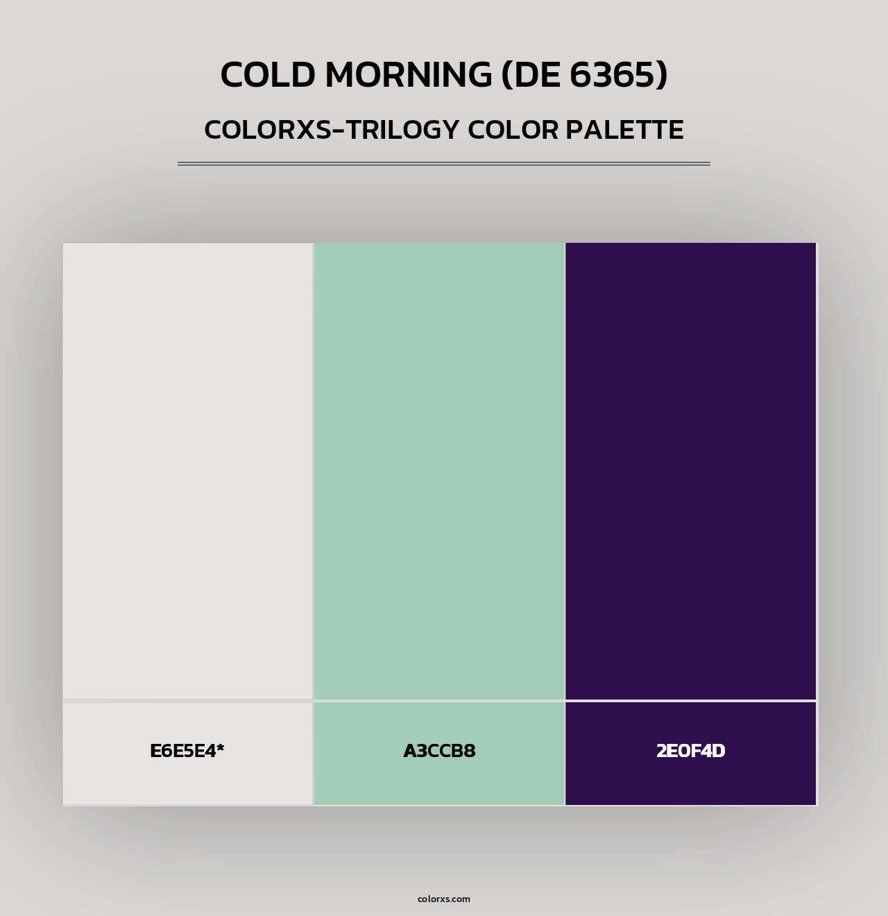 Cold Morning (DE 6365) - Colorxs Trilogy Palette