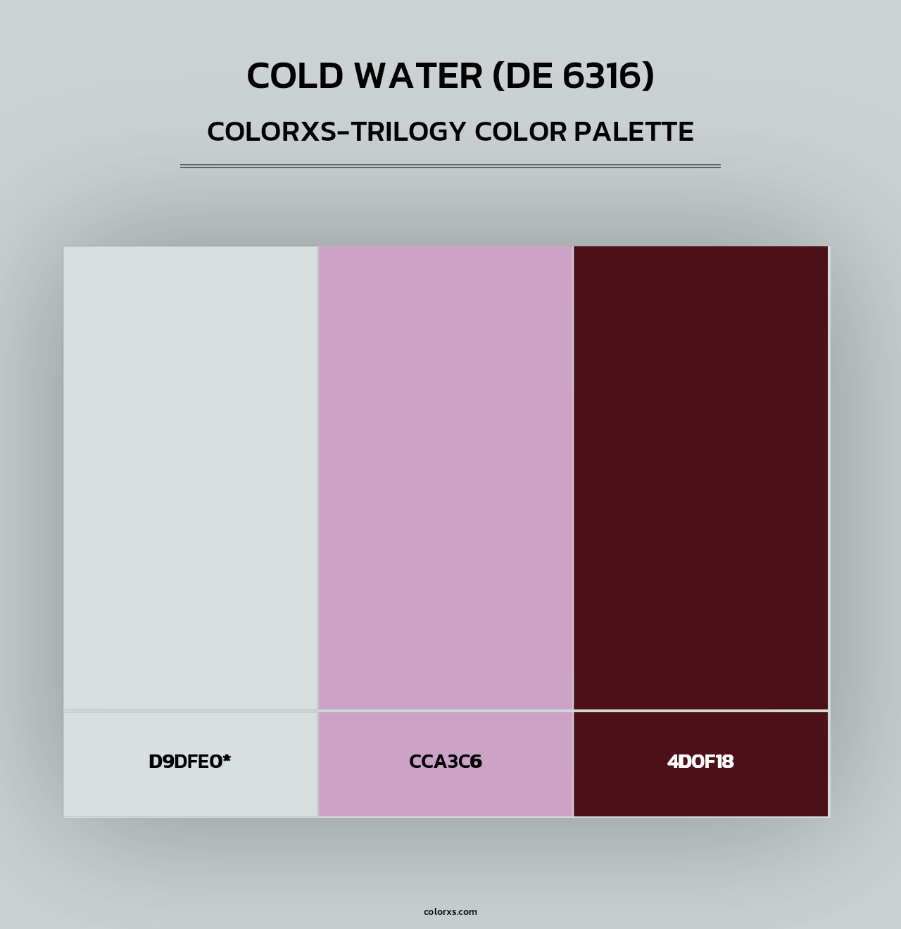 Cold Water (DE 6316) - Colorxs Trilogy Palette