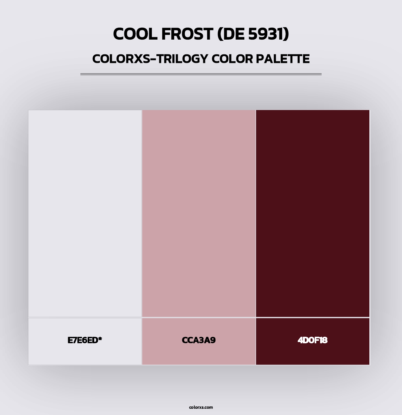 Cool Frost (DE 5931) - Colorxs Trilogy Palette