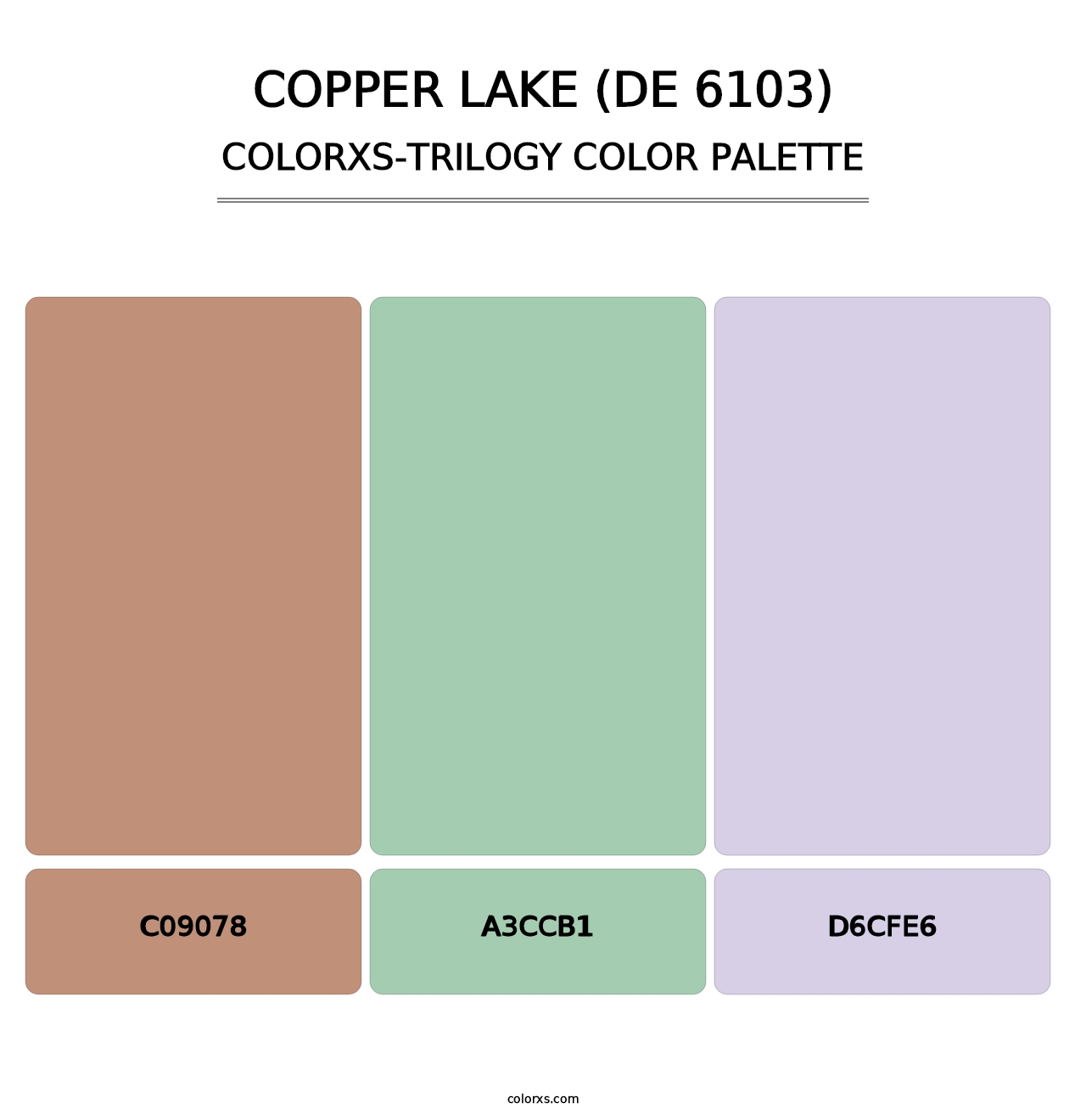 Copper Lake (DE 6103) - Colorxs Trilogy Palette