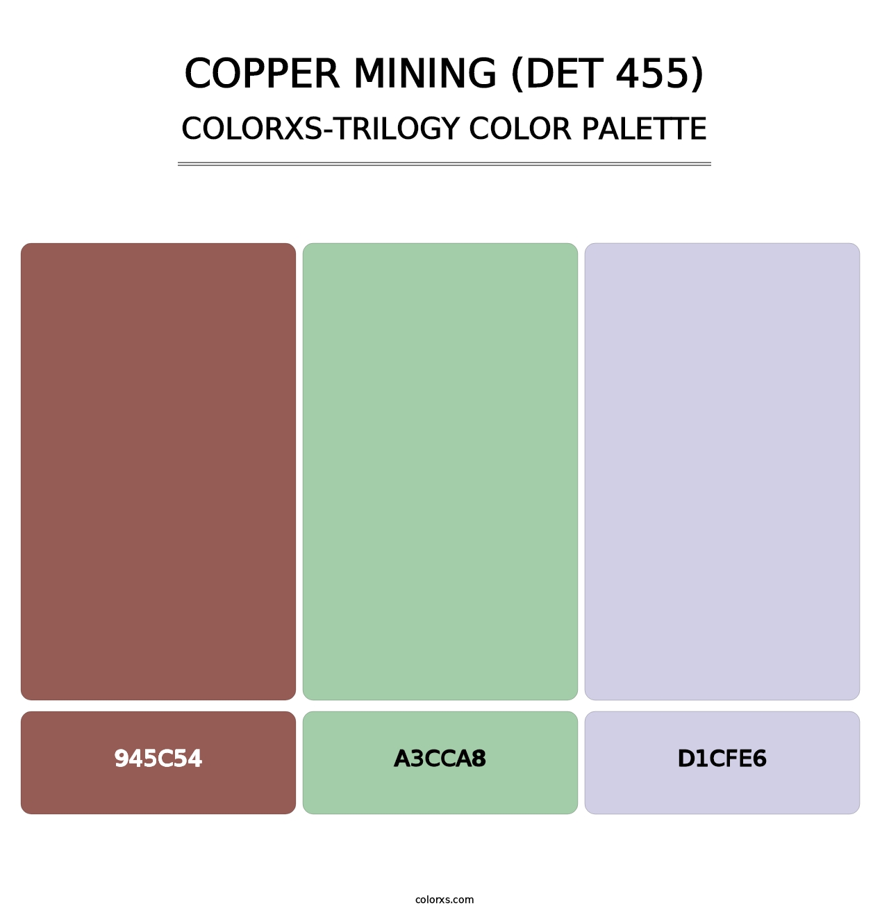Copper Mining (DET 455) - Colorxs Trilogy Palette
