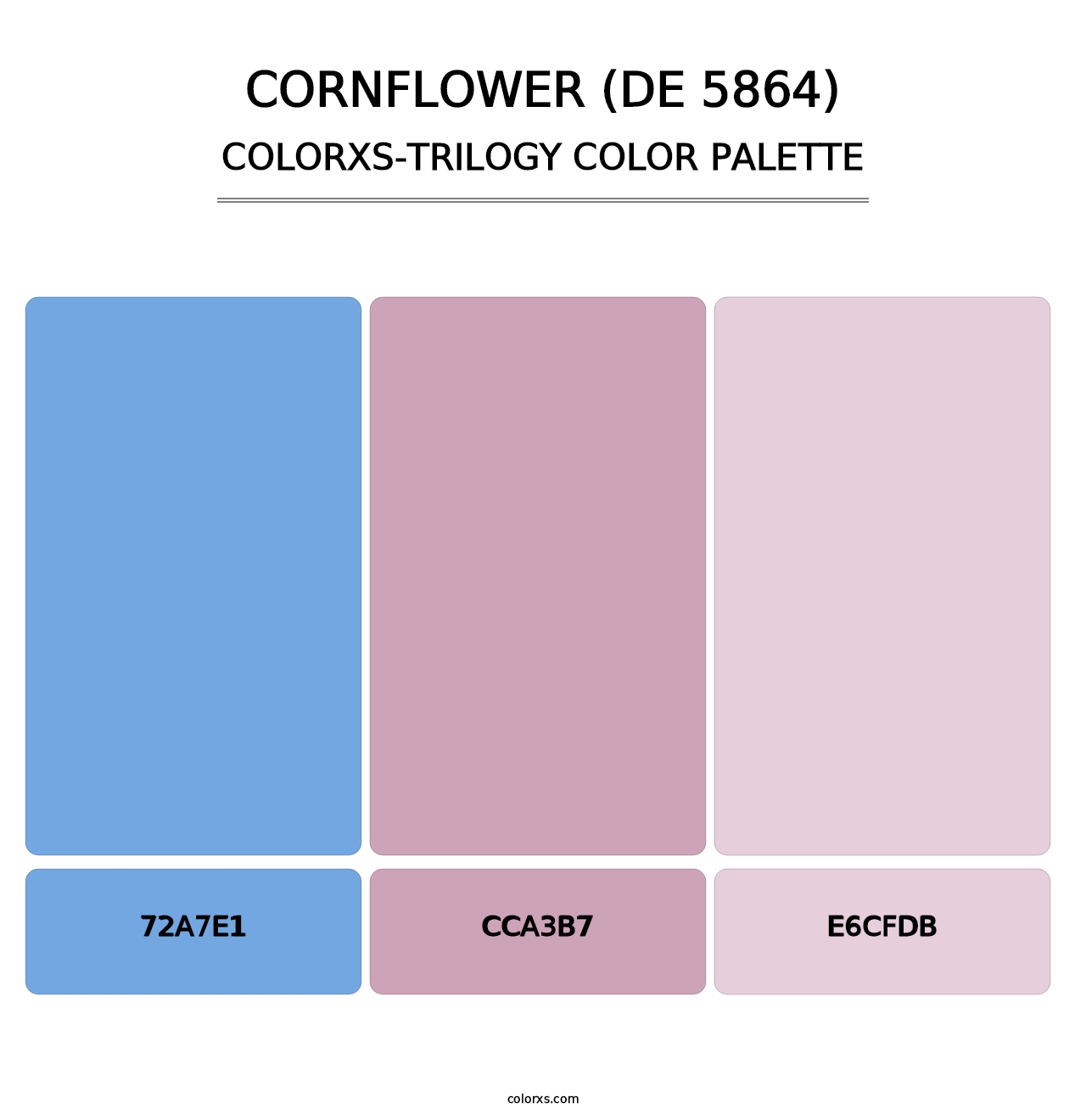 Cornflower (DE 5864) - Colorxs Trilogy Palette