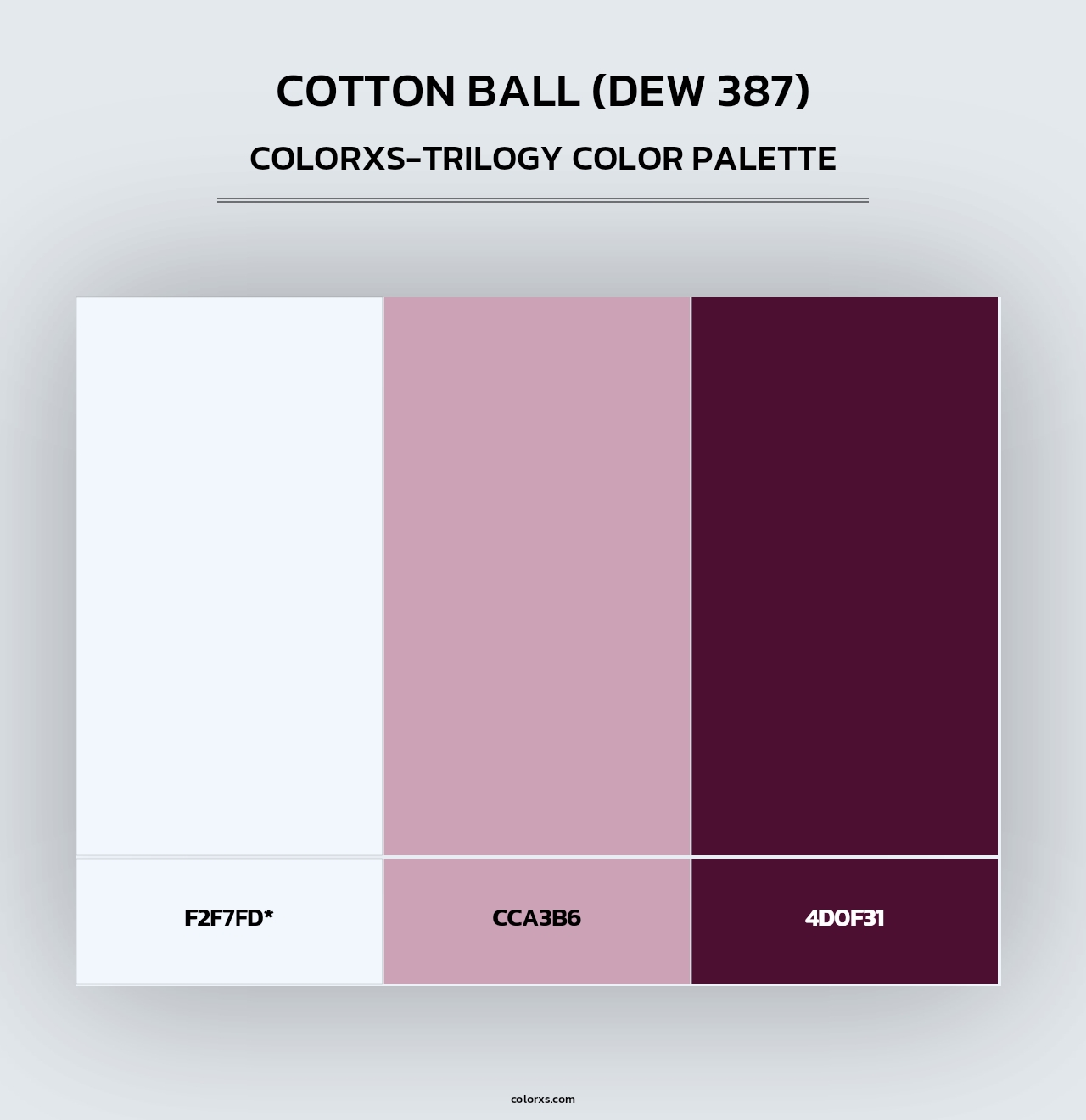 Cotton Ball (DEW 387) - Colorxs Trilogy Palette