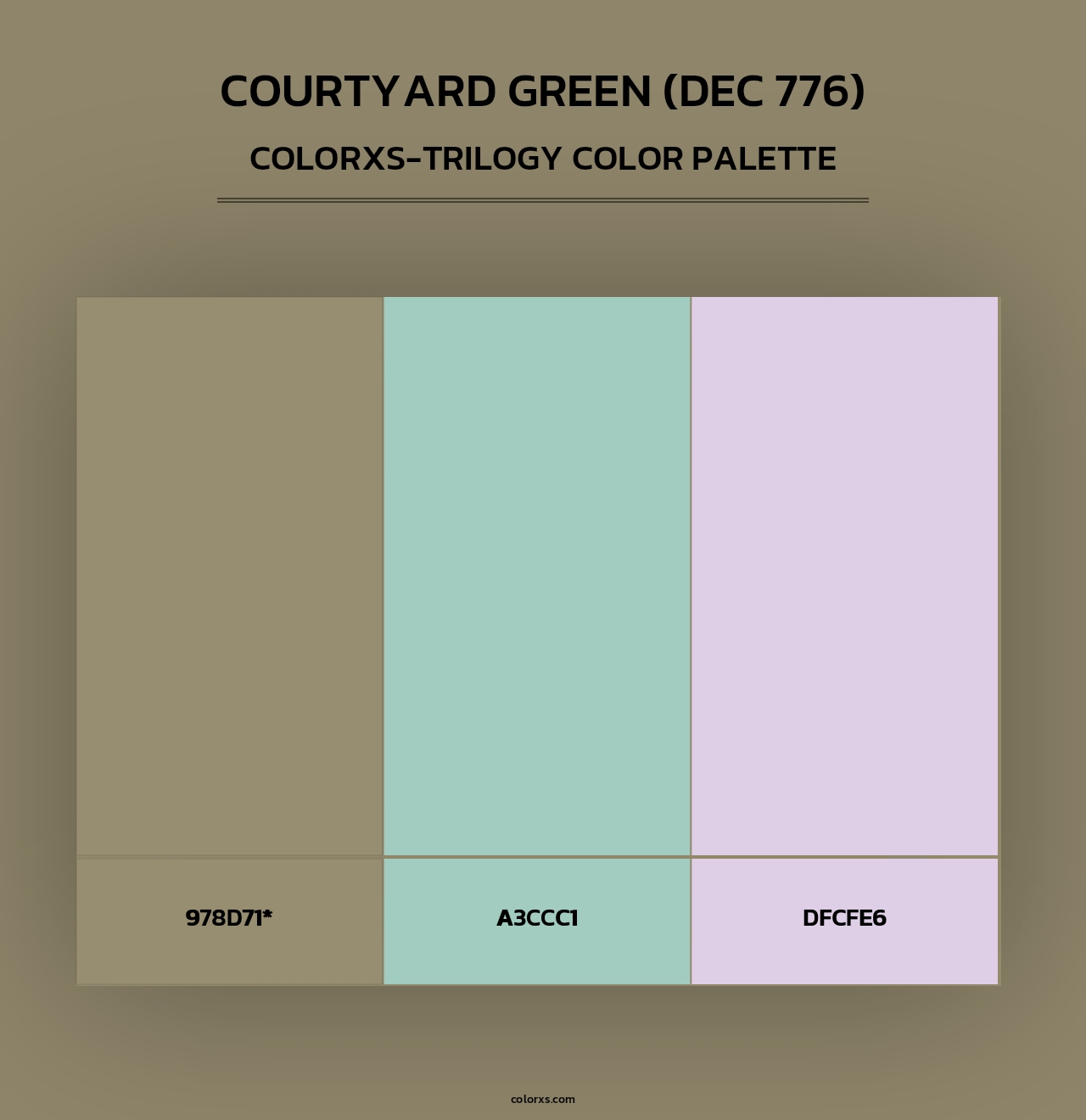 Courtyard Green (DEC 776) - Colorxs Trilogy Palette