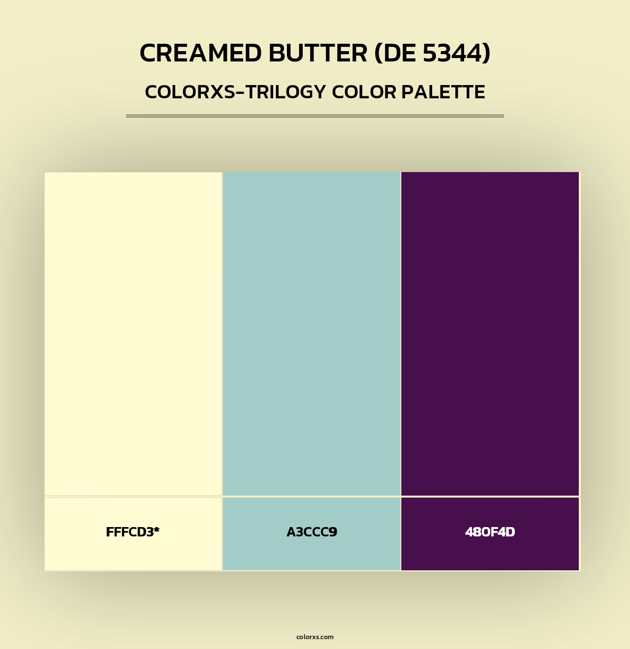 Creamed Butter (DE 5344) - Colorxs Trilogy Palette
