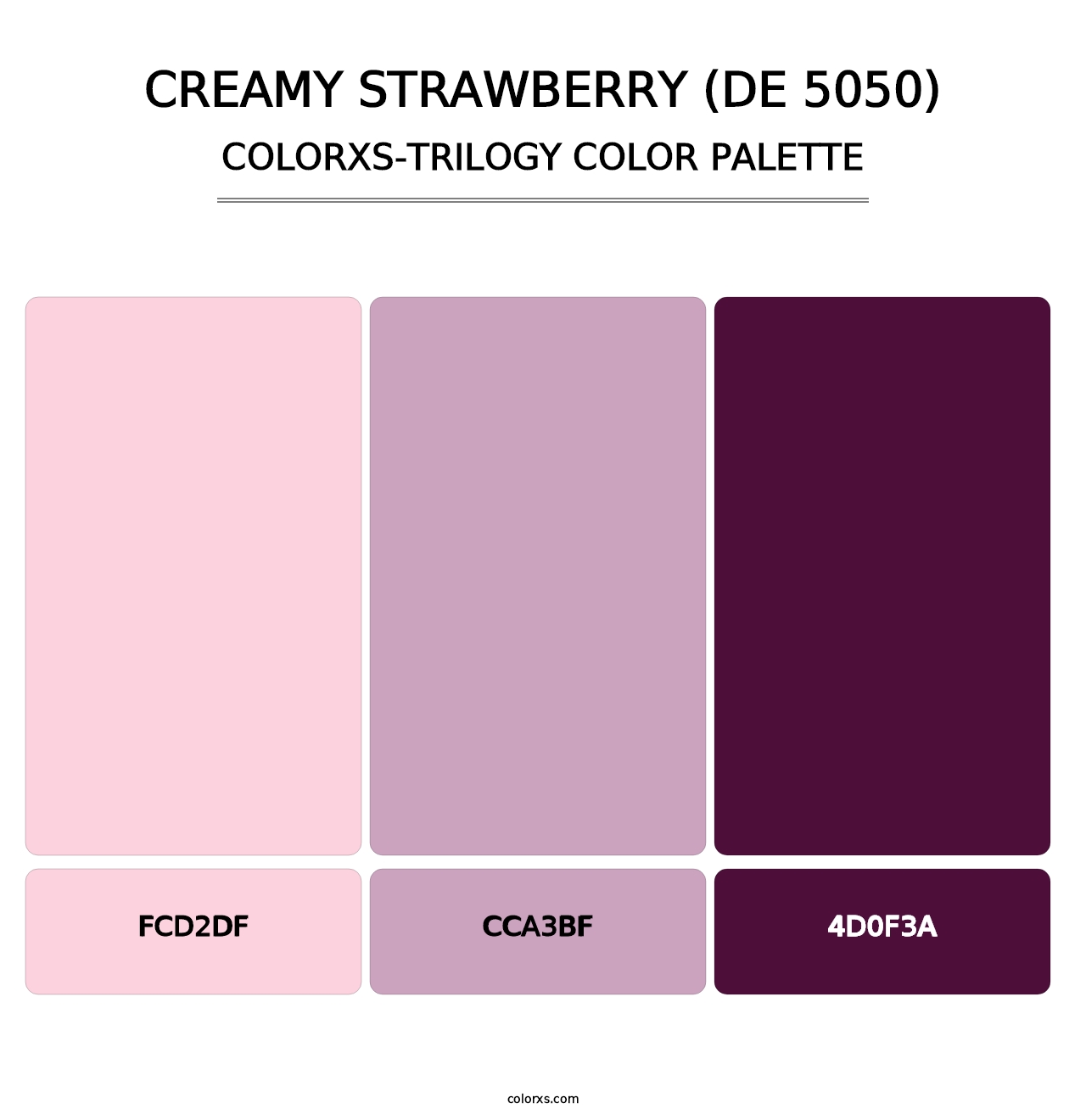 Creamy Strawberry (DE 5050) - Colorxs Trilogy Palette