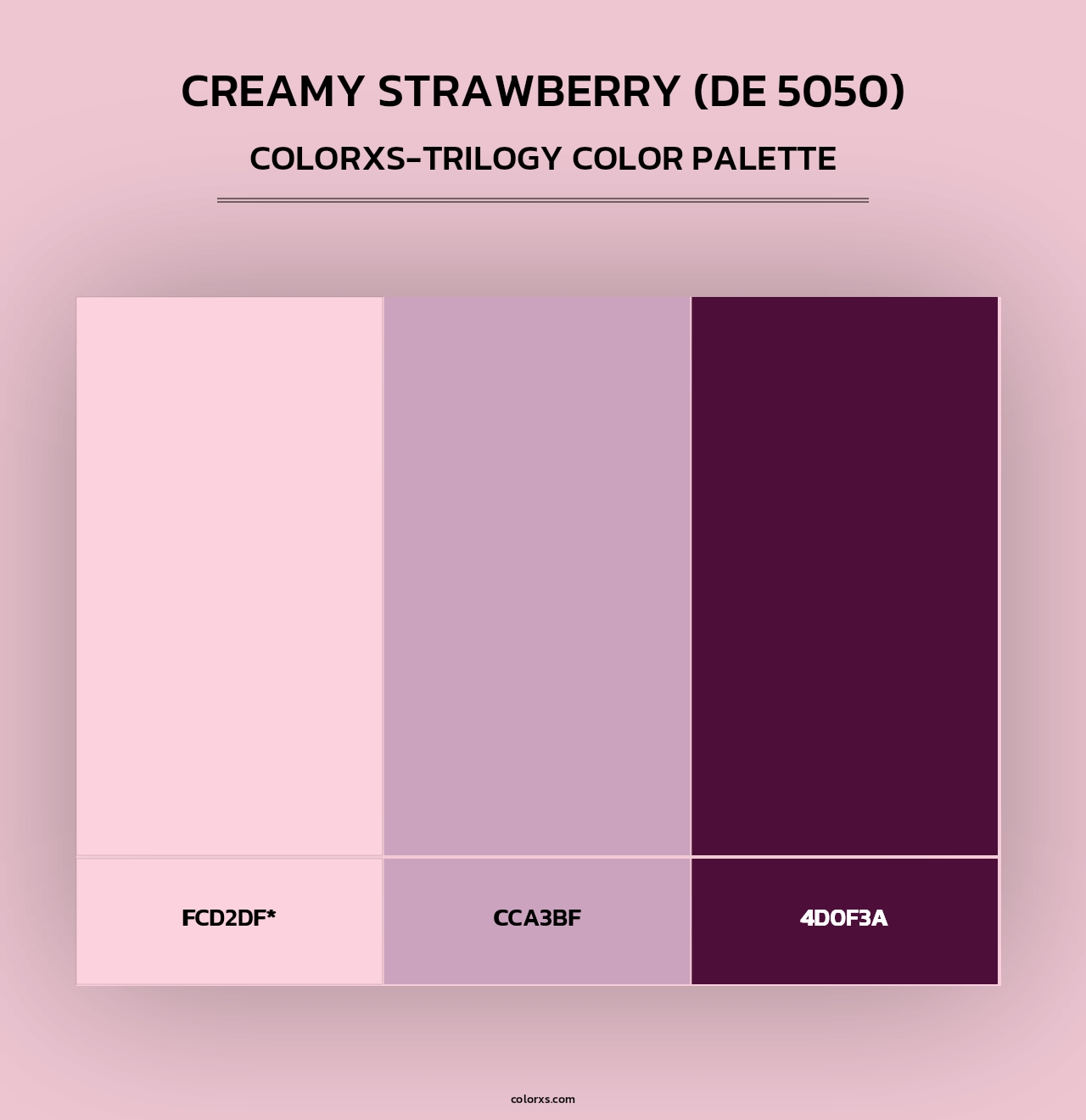 Creamy Strawberry (DE 5050) - Colorxs Trilogy Palette
