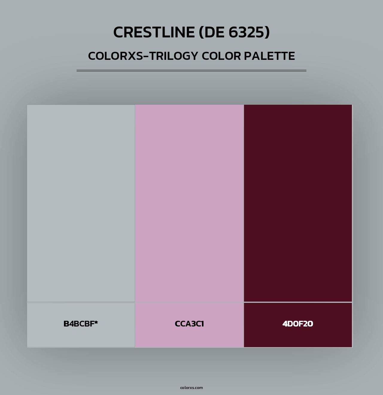 Crestline (DE 6325) - Colorxs Trilogy Palette