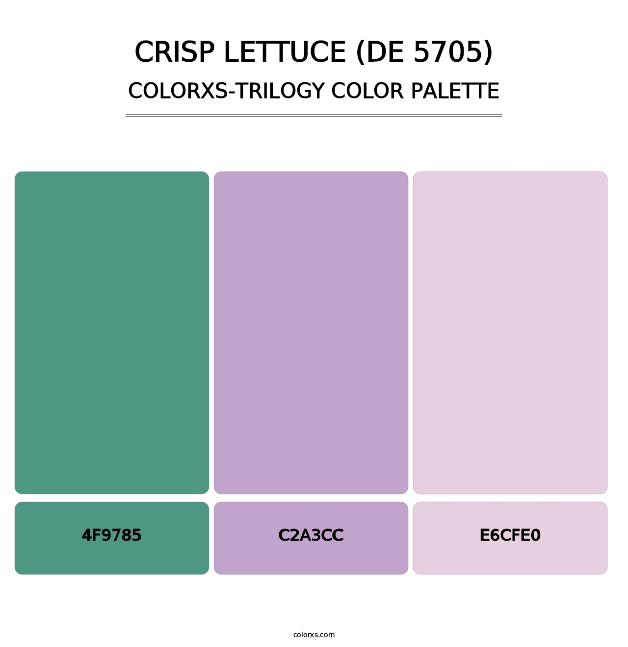 Crisp Lettuce (DE 5705) - Colorxs Trilogy Palette