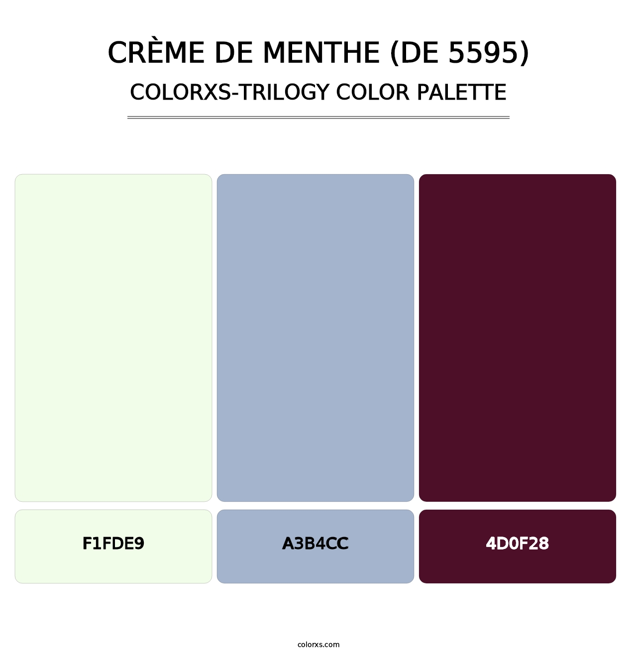 Crème de Menthe (DE 5595) - Colorxs Trilogy Palette