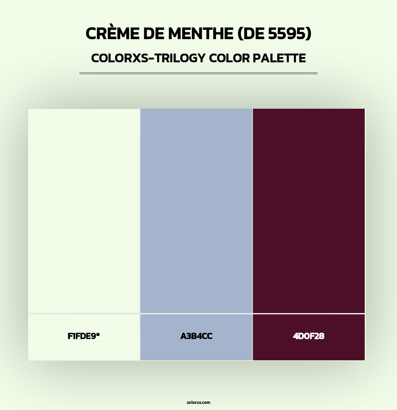 Crème de Menthe (DE 5595) - Colorxs Trilogy Palette