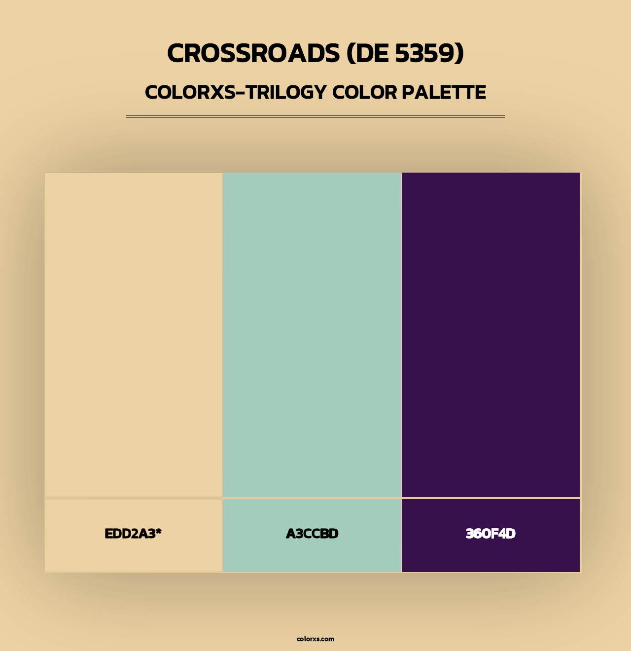 Crossroads (DE 5359) - Colorxs Trilogy Palette