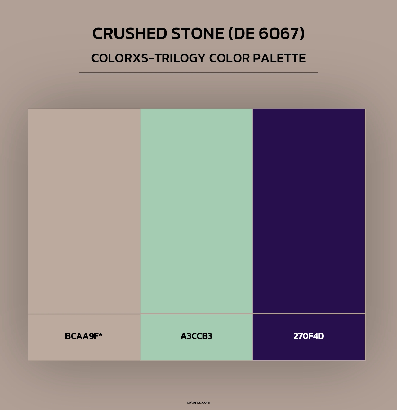 Crushed Stone (DE 6067) - Colorxs Trilogy Palette