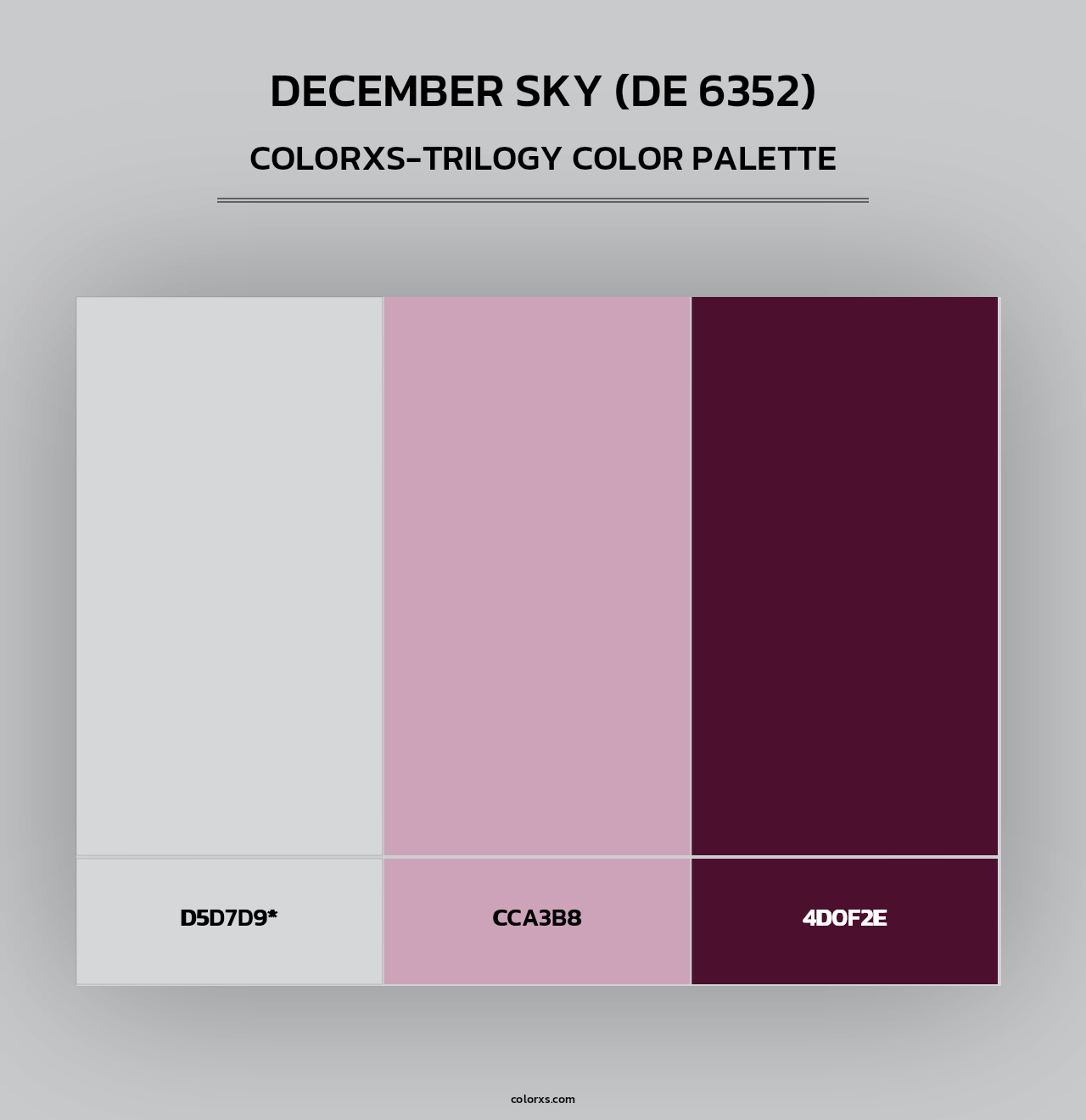 December Sky (DE 6352) - Colorxs Trilogy Palette