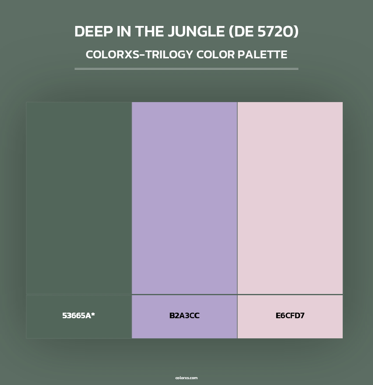 Deep in the Jungle (DE 5720) - Colorxs Trilogy Palette