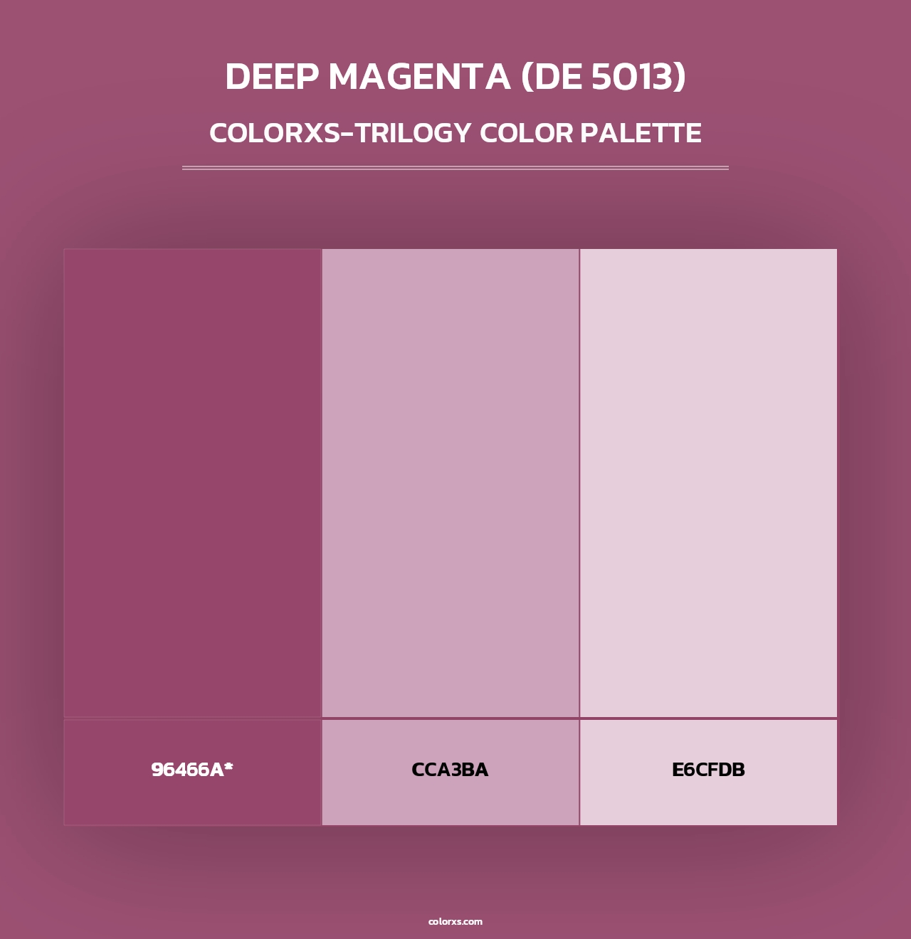Deep Magenta (DE 5013) - Colorxs Trilogy Palette
