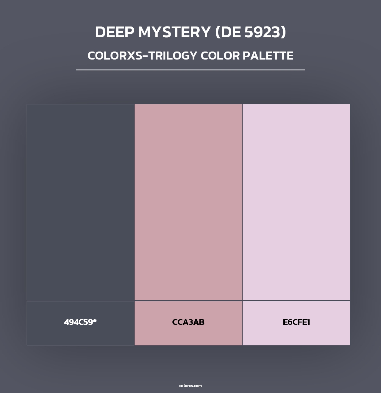 Deep Mystery (DE 5923) - Colorxs Trilogy Palette
