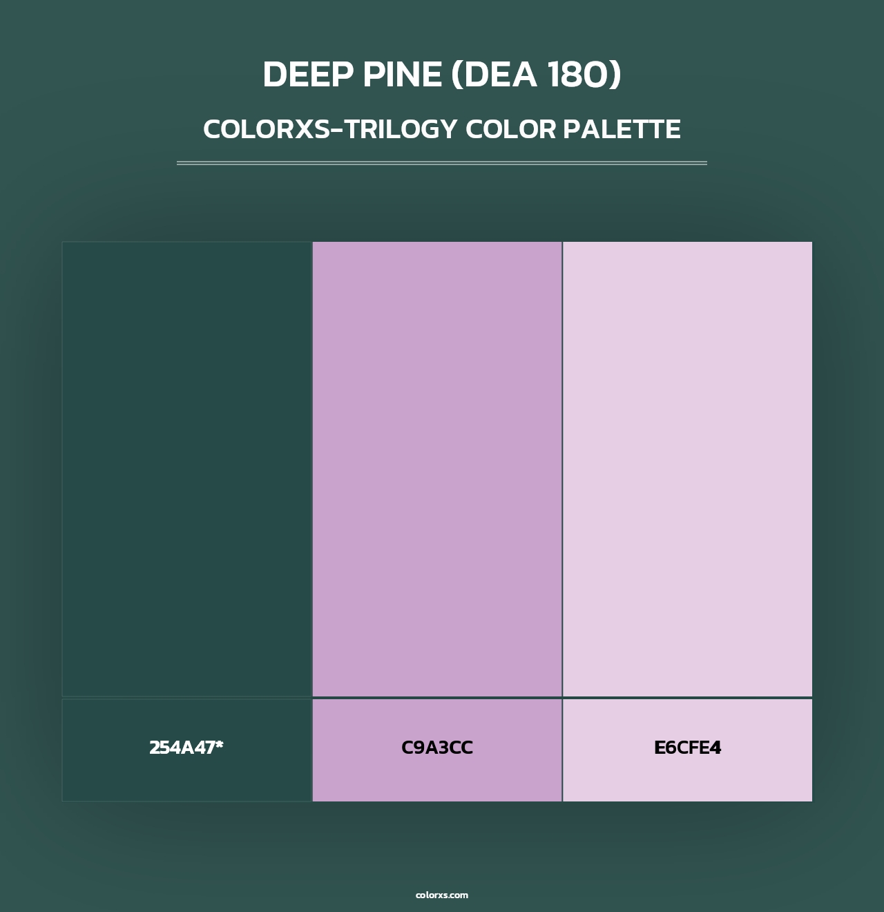 Deep Pine (DEA 180) - Colorxs Trilogy Palette