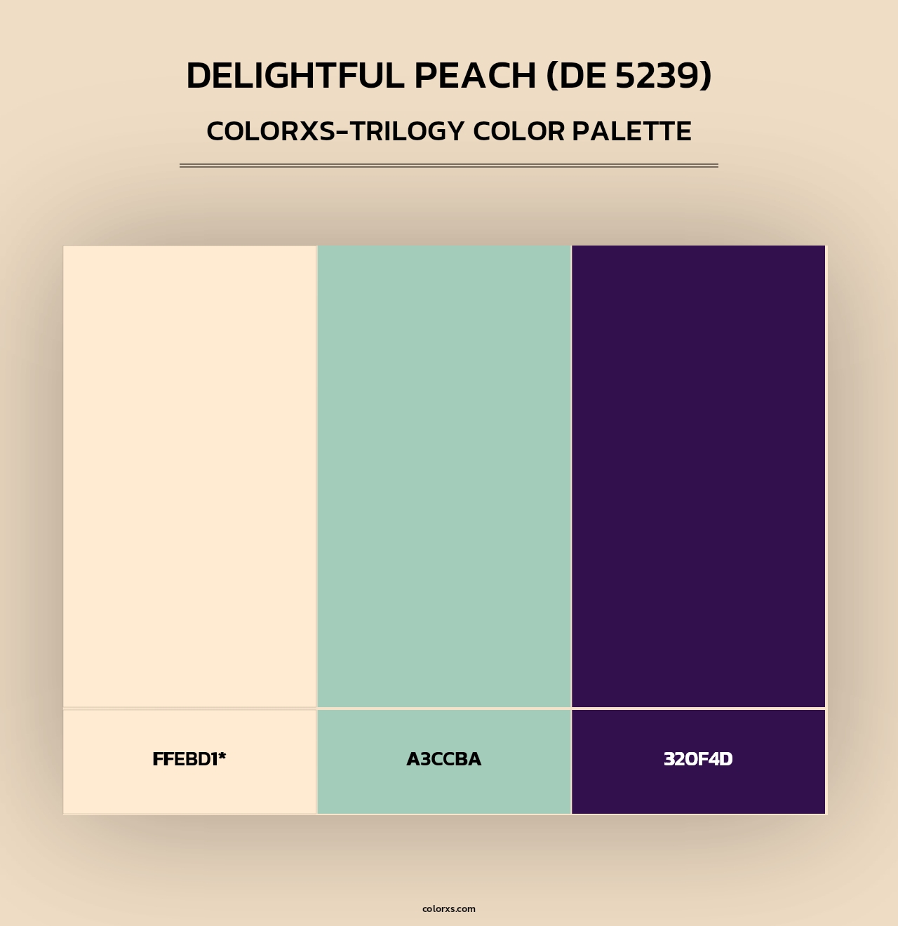 Delightful Peach (DE 5239) - Colorxs Trilogy Palette